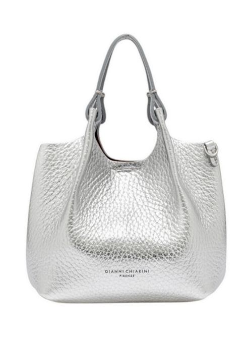 borsa donna dua piccola in pelle argento Gianni Chiarini | BS9718-RNGDBL13860